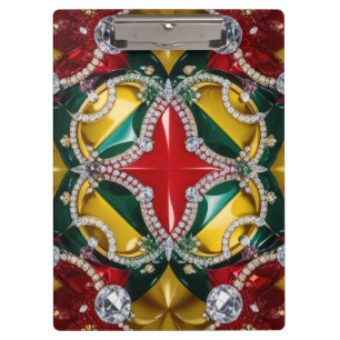 Patriotische Zwischenablage mit Los Angeles Farben Klemmbrett