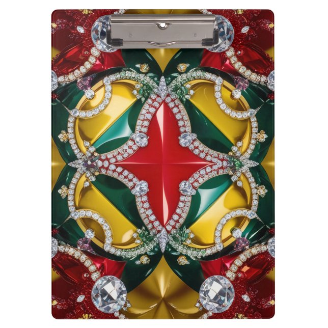 Patriotische Zwischenablage mit Los Angeles Farben Klemmbrett (Vorderseite)