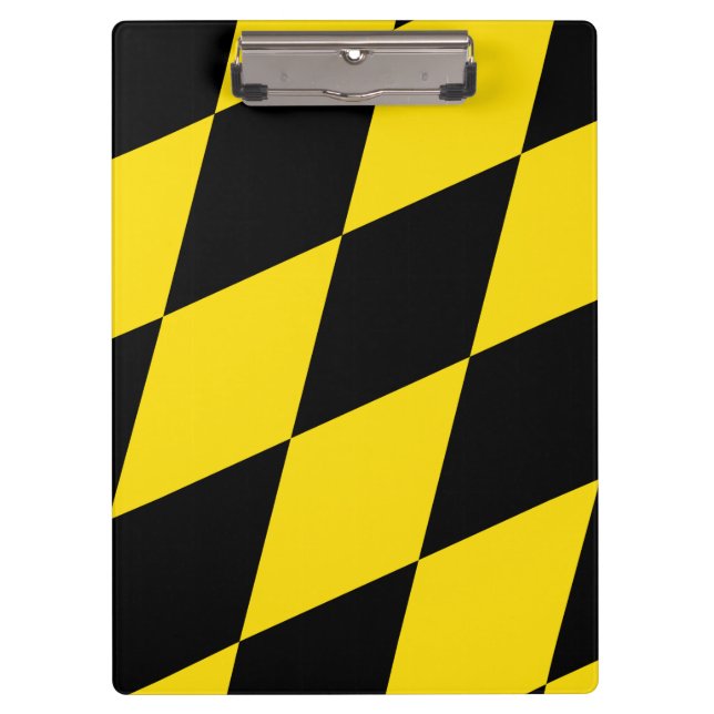 Patriotische Zwischenablage mit Münchner Flagge Klemmbrett (Vorderseite)