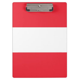 Patriotische Zwischenablage mit österreichischer F Klemmbrett