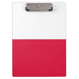Patriotische Zwischenablage mit polnischer Flagge Klemmbrett