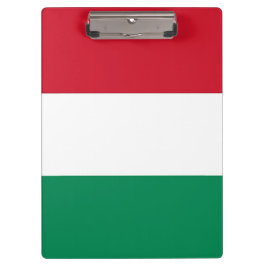 Patriotische Zwischenablage mit ungarischer Flagge Klemmbrett