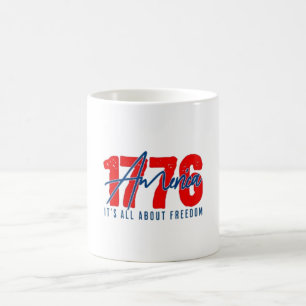 Patriotischer 1776 Amerikanischer Freiheit Kaffeeb Kaffeetasse