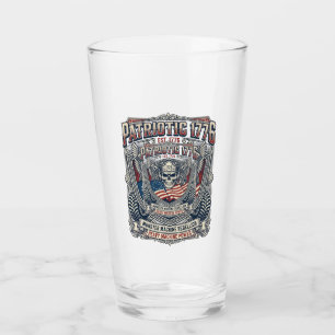 Patriotischer 1776 Geländewagen-Schädel-Monstertru Glas