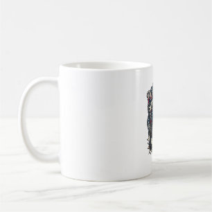 Patriotischer 1776 Geländewagen-Schädel-Monstertru Kaffeetasse