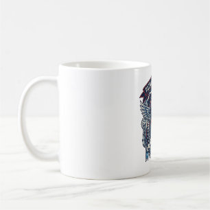Patriotischer 1776 Geländewagen-Schädel-Monstertru Kaffeetasse