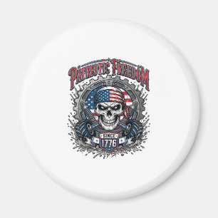 Patriotischer 1776 Geländewagen-Schädel-Monstertru Magnet