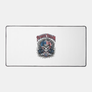 Patriotischer 1776 Geländewagen-Schädel-Monstertru Schreibtischunterlage