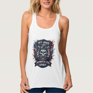 Patriotischer 1776 Geländewagen-Schädel-Monstertru Tank Top