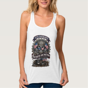 Patriotischer 1776 Geländewagen-Schädel-Monstertru Tank Top