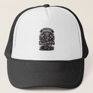 Patriotischer 1776 Geländewagen-Schädel-Monstertru Truckerkappe