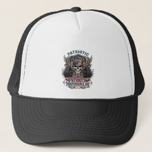 Patriotischer 1776 Geländewagen-Schädel-Monstertru Truckerkappe