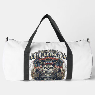Patriotischer 1776 Geländewagen-Totenkopf-Monstert Duffle Bag
