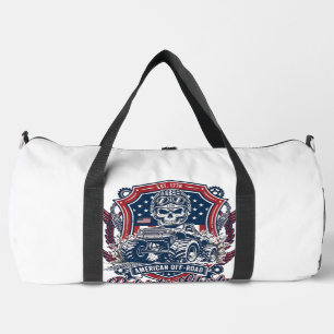 Patriotischer 1776 Geländewagen-Totenkopf-Monstert Duffle Bag