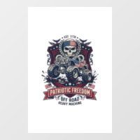 Patriotischer 1776 Geländewagen-Totenkopf-Monstert