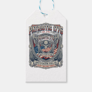 Patriotischer 1776 Geländewagen-Totenkopf-Monstert Geschenkanhänger