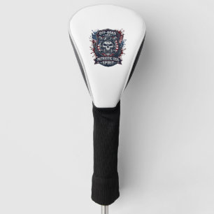 Patriotischer 1776 Geländewagen-Totenkopf-Monstert Golf Headcover