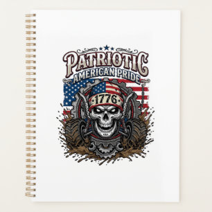 Patriotischer 1776 Geländewagen-Totenkopf-Monstert Planer