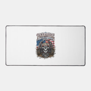 Patriotischer 1776 Geländewagen-Totenkopf-Monstert Schreibtischunterlage
