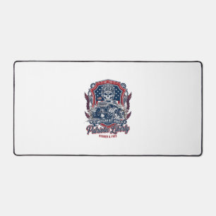 Patriotischer 1776 Geländewagen-Totenkopf-Monstert Schreibtischunterlage