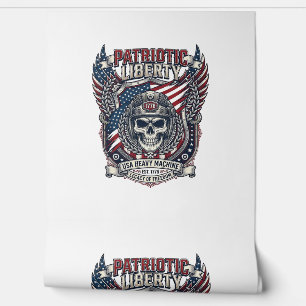 Patriotischer 1776 Geländewagen-Totenkopf-Monstert Tapete