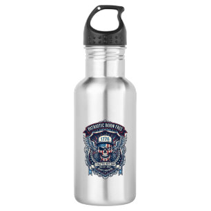 Patriotischer 1776 Off Road Schädel Monster Truck Edelstahlflasche