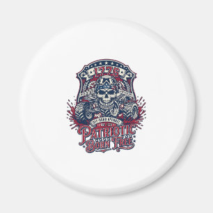 Patriotischer 1776 Off Road Schädel Monster Truck  Magnet