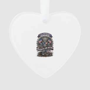 Patriotischer 1776 Off Road Schädel Monster Truck  Ornament