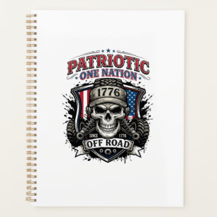 Patriotischer 1776 Off Road Schädel Monster Truck  Planer