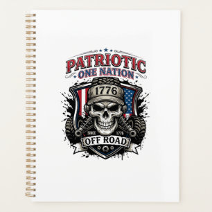 Patriotischer 1776 Off Road Schädel Monster Truck  Planer