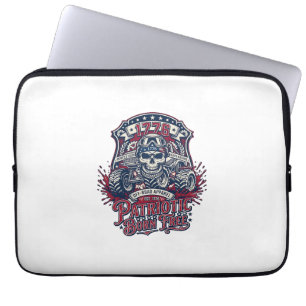 Patriotischer 1776 Off Road Totenkopf Monstertruck Laptopschutzhülle