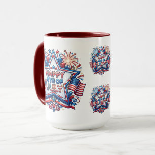 Patriotischer 250. Geburtstag am 4. Juli Tasse