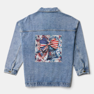 Patriotischer 250. Geburtstag Jeansjacke