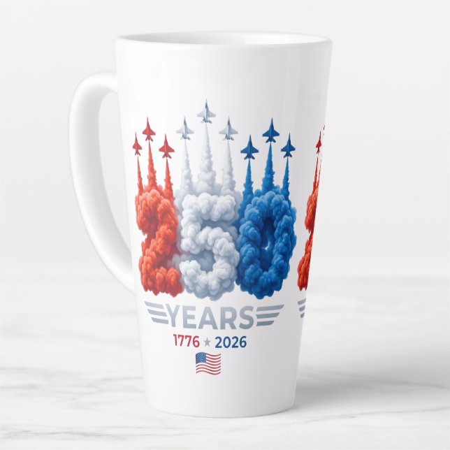 Patriotischer 250. Geburtstag Milchtasse (Linke Ecke)
