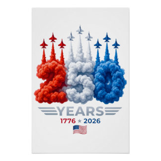 Patriotischer 250. Geburtstag Poster