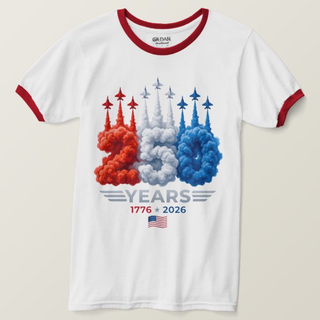 Patriotischer 250. Geburtstag T-Shirt (Design vorne)