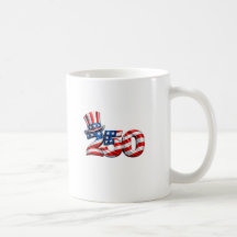 Patriotischer 250 Onkel-Sam-Hut-Kaffeebecher