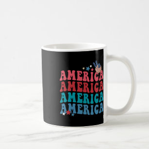 Patriotischer 4. Amerikanische Unabhängigkeitstag  Kaffeetasse