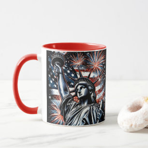 Patriotischer 4. Juli-Becher USA Unabhängigkeitsta Tasse