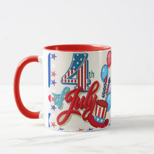 Patriotischer 4. Juli Becher USA Unabhängigkeitsta Tasse