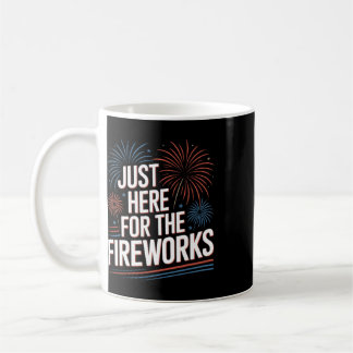 Patriotischer 4. Juli, nur hier für das Feuerwerk Kaffeetasse
