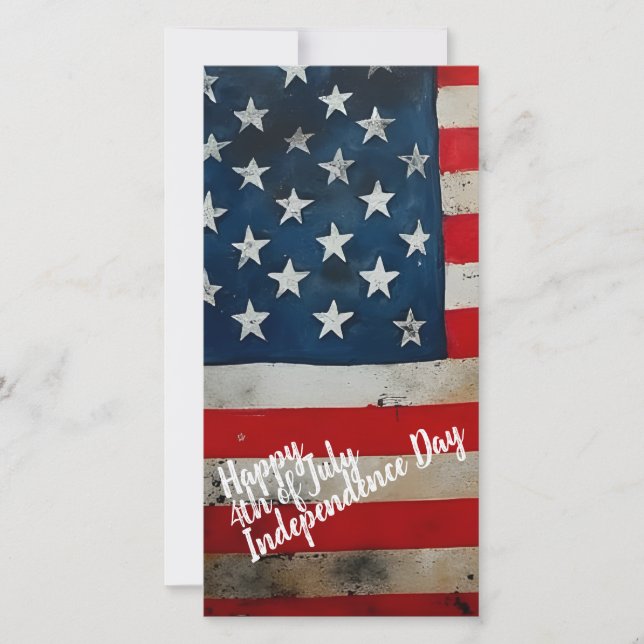 Patriotischer 4. Juli Unabhängigkeitstag Kunst (Vorderseite)