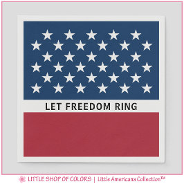 Patriotischer 4. Juli US Flagge Serviette