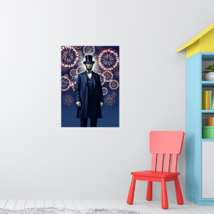 Patriotischer Abraham Lincoln Poster