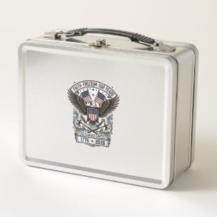 Patriotischer Adler 250 Jahre Vintage Freiheit Metall Brotdose