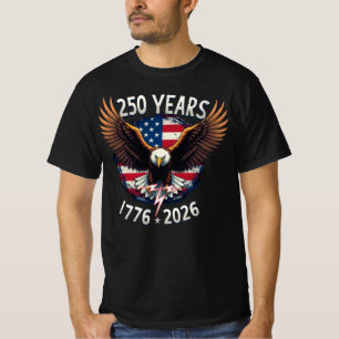 Patriotischer Adler 250. Jahrestag 1776-2026 T-Shirt