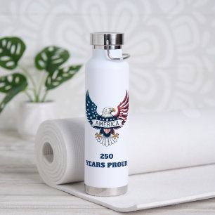 Patriotischer Adler 250. Jahrestag der Unabhängigk Trinkflasche