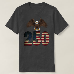 Patriotischer Adler 250 USA Semiquincentennial T-Shirt