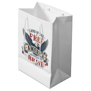 Patriotischer Adler 4. Juli Mittlere Geschenktüte