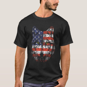 Patriotischer Adler 4. Juli US-amerikanische Flagg T-Shirt